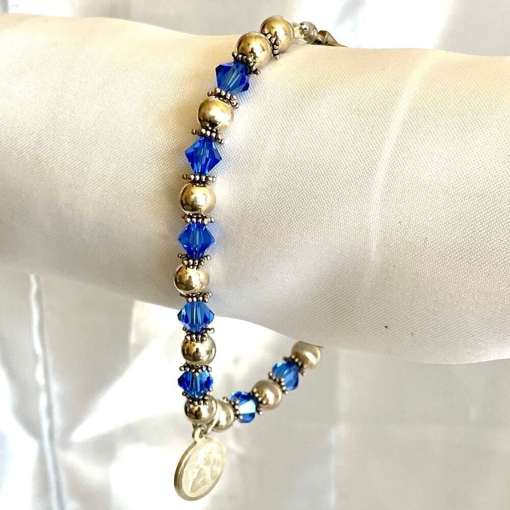 TZ# Italian Sterling 925 Silver & Crystal Bracelet